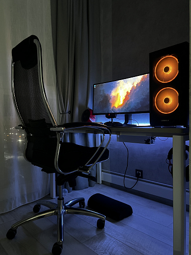 Компьютерный стол SG.209 белый / антрацит фото покупателя 3